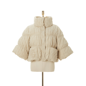 에고이스트 셔링 볼륨 포켓 자수 다운 점퍼 EP4NZ961