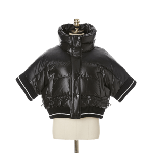 에고이스트 여성 레터링 포인트 컬러블록 다운 점퍼 EP4NZ960