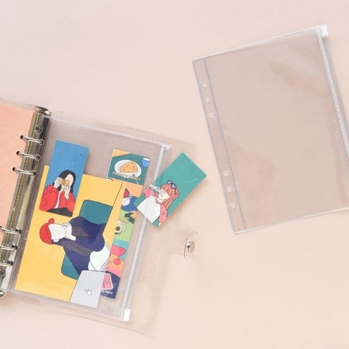 모노라이크  A5 6공 다이어리 지퍼백