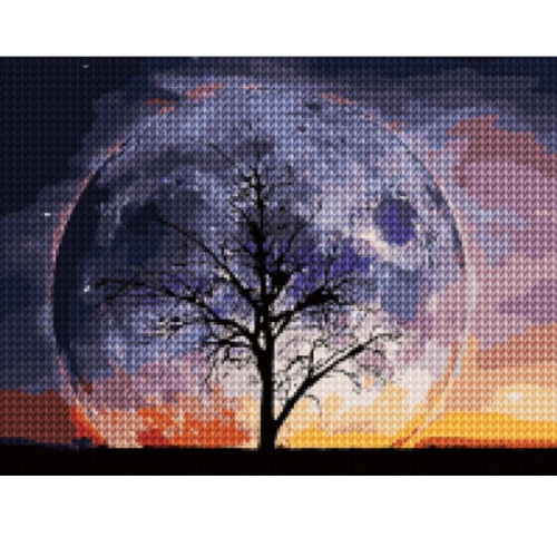 동아피엠에스  DIY 보석십자수 세트 달빛나무 30x40