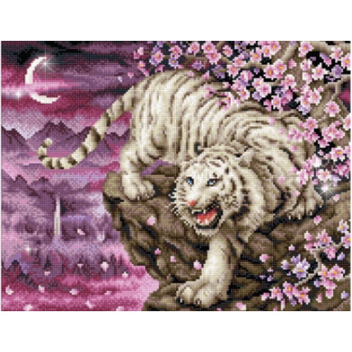 아이러브페인팅  매화 백호맹호도 보석십자수