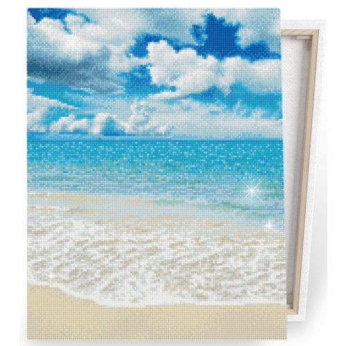 아이러브페인팅  DIY 캔버스형 보석십자수 푸른 바다