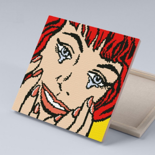 아이러브페인팅  DIY 캔버스형 보석십자수 행복한 눈물