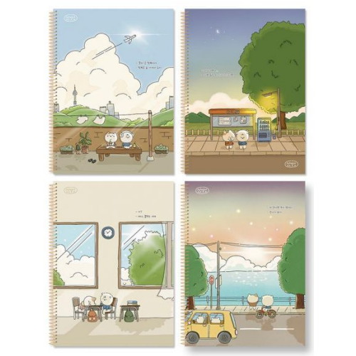 아이비스코리아  소소일상 슬림 골드원링 노트 세트