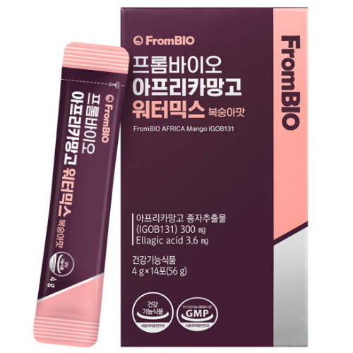 프롬바이오 아프리카망고 워터믹스 복숭아맛 14포 [1개] - 에누리 가격비교