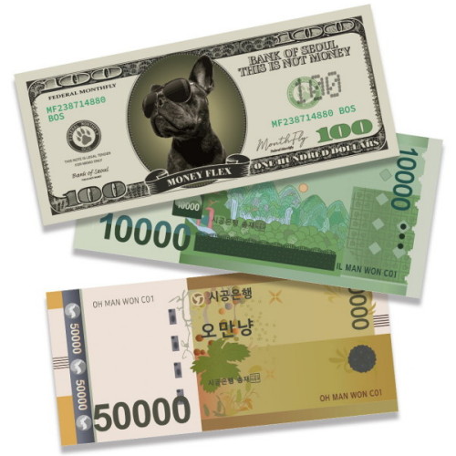 갓샵  페이크머니 돈 떡메모지