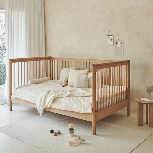 슬로우알레  바우 키즈 원목 오픈형 데이베드 침대 SS