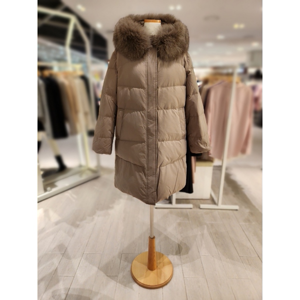 숲(SOUP) 여성 폭스퍼 루즈핏 덕다운 패점퍼 SZBDO92