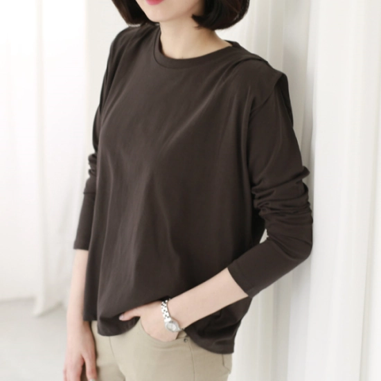 웬디즈갤러리 나르텔 어깨 핀턱 티셔츠 GTS107