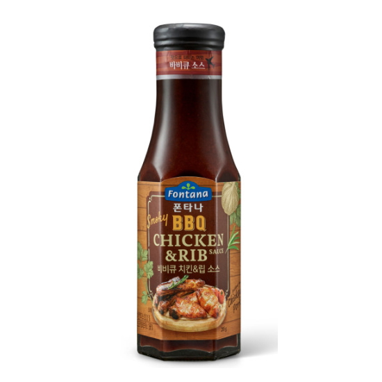 폰타나 스모키 비비큐 치킨&립소스 285g
