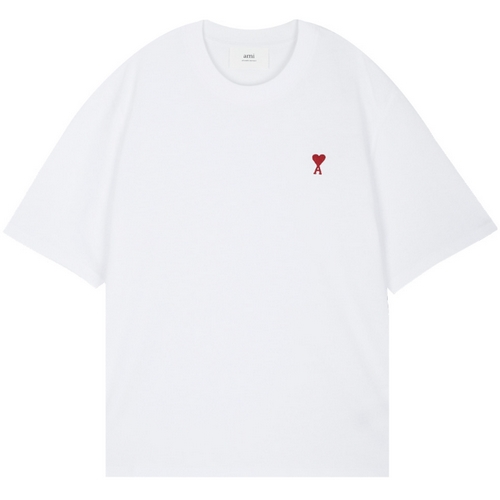 아미 하트 로고 코튼 반팔 티셔츠_BFUTS005 726