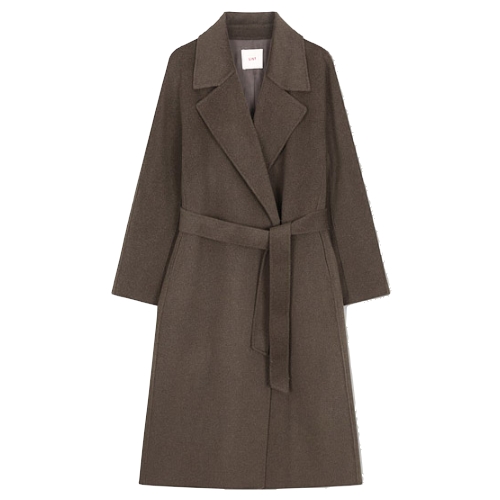 리스트 여성 울 혼방 핸드메이드 로브형 코트 TWHCTN82050