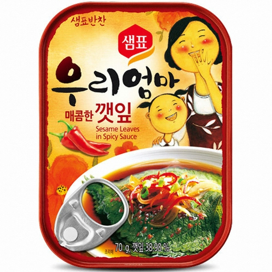 샘표식품  우리엄마 매콤한 깻잎 70g