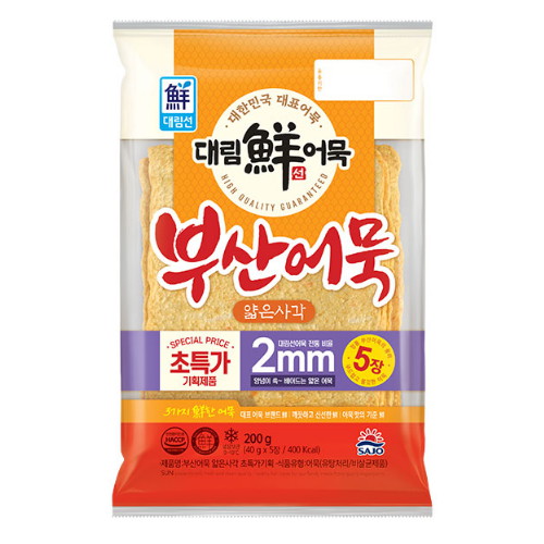 사조대림 대림선 부산어묵 얇은사각 240g