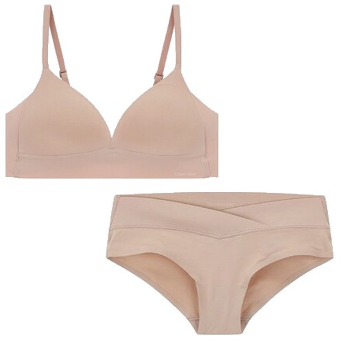 캘빈클라인언더웨어 인비져블 트라이앵글 브라팬티 세트_QF6022AD-QF6357AD-7NS