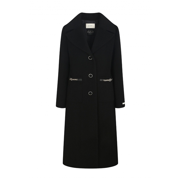 JJ지고트 여성 체인 포켓 양모 캐시미어 코트 GNBA0CT33