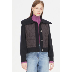 SISLEY 뉴모바일 니트 배색 패딩 SAPD33361