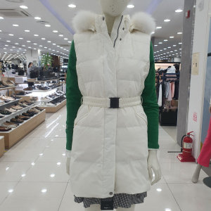 까스텔바작  롱기장 다운베스트 BGCWVT704WH