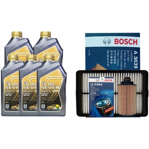 에스오일  세븐 골드 #9 C2&C3 5W30 5L + 보쉬필터 쌍용 뷰티풀 코란도 1.5 가솔린