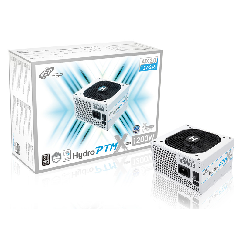 FSP  HYDRO PTM X PRO 1200W PLATINUM 화이트 ATX3.0