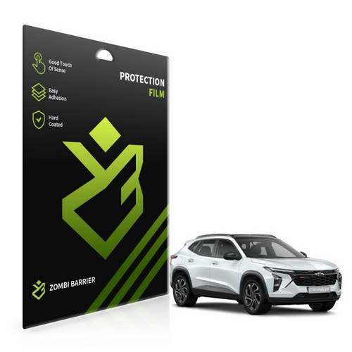 좀비베리어  올레포빅 고광택 내비게이션 계기판 액정보호 필름 세트 쉐보레 트랙스 크로스오버 2024년 전용