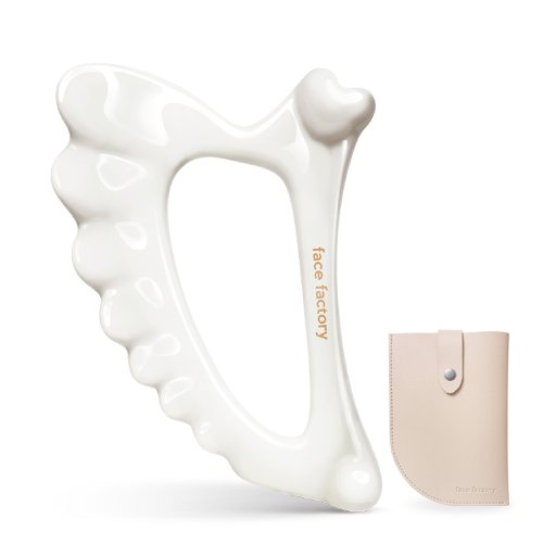 페이스팩토리  브이라인 세라믹 엔젤괄사 마사저 화이트