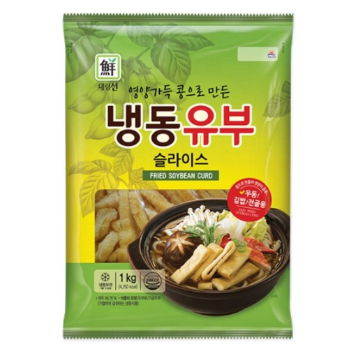 사조대림 대림선 냉동유부 슬라이스 1kg