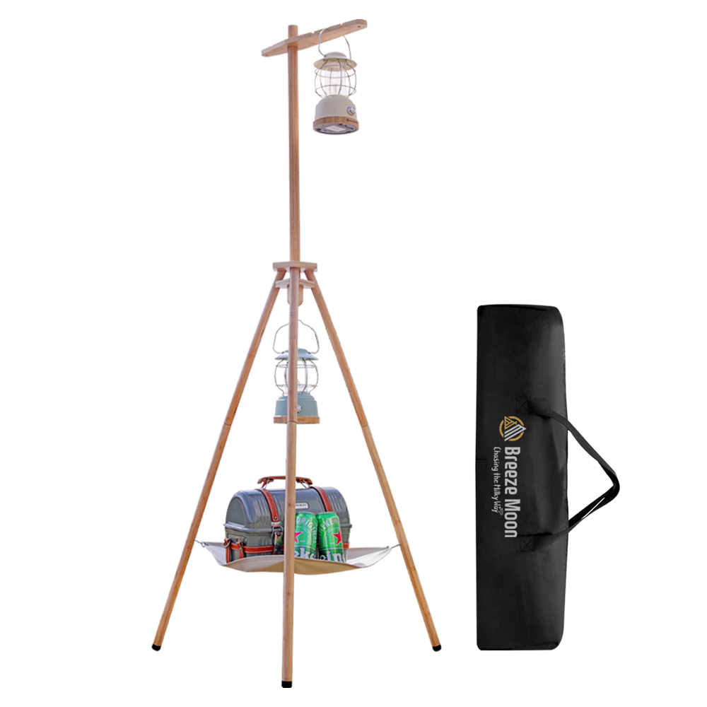 브리즈문  감성 캠핑 4Way 우드 랜턴 걸이