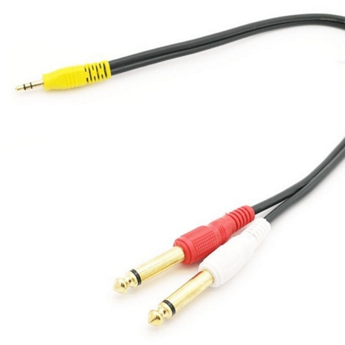 에스테크  3극 3.5mm 스테레오 to 5.5 모노 Y형 변환 케이블