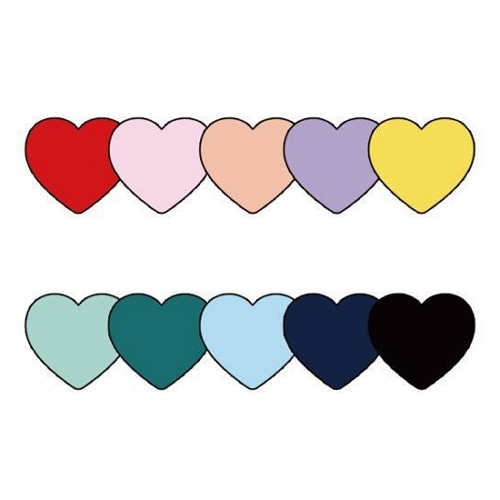 코쿼드  9C9C 단색 무지 하트 스마트 그립 허브톡