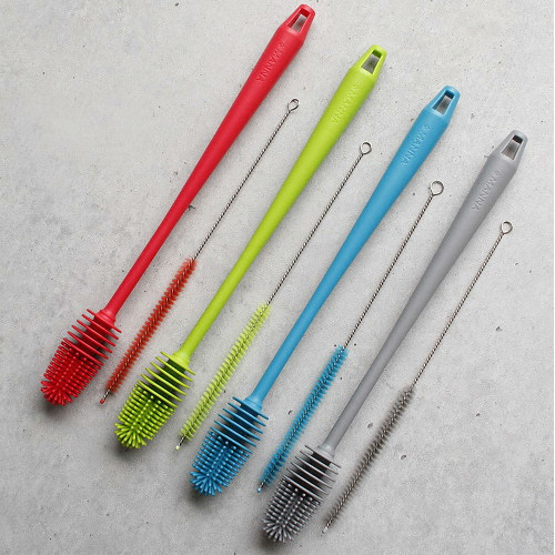 실리콘 물병 브러쉬 + 빨대 브러쉬 SET