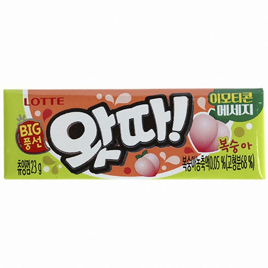 롯데제과  왓따 복숭아 23g