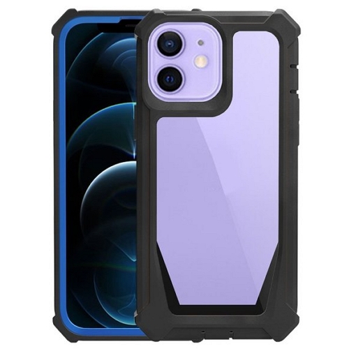 베락스  아이폰8 투명 컬러 라인 젤리 범퍼 하드 케이스