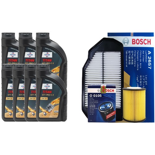 훅스  타이탄 GT1 프로 C3 5W30 5L + 보쉬필터 제네시스DH G330 3.3 가솔린