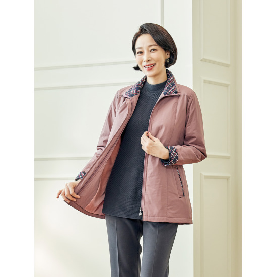 마담엘레강스 포크니 카라체크 재킷 K233JK02