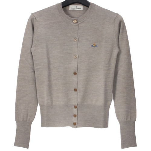 비비안웨스트우드 여성 베아 자수 로고 울 가디건 1803002P Y0006