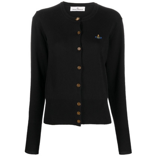 비비안웨스트우드 여성 베아 자수 로고 울 가디건 1803002P Y0006