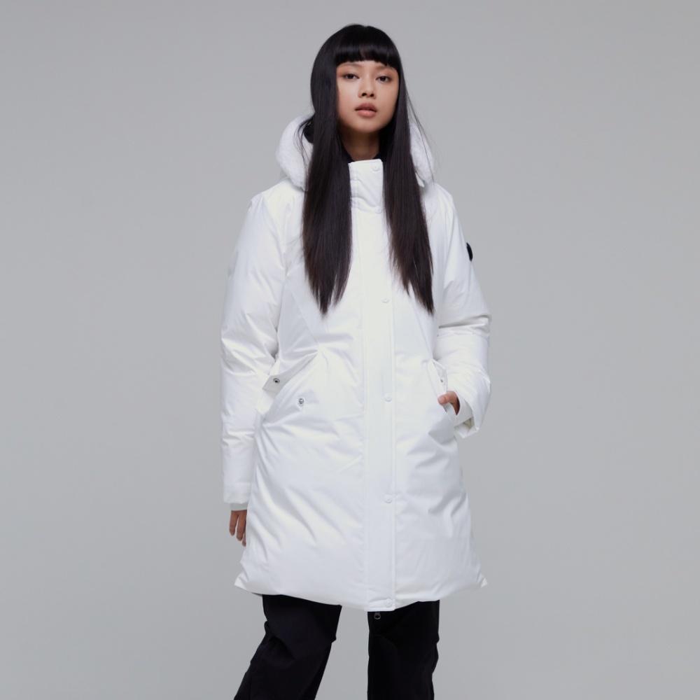 내셔널지오그래픽 정상 왈러스 퍼 트리밍 롱기장 구스 다운 점퍼 N234WDW140