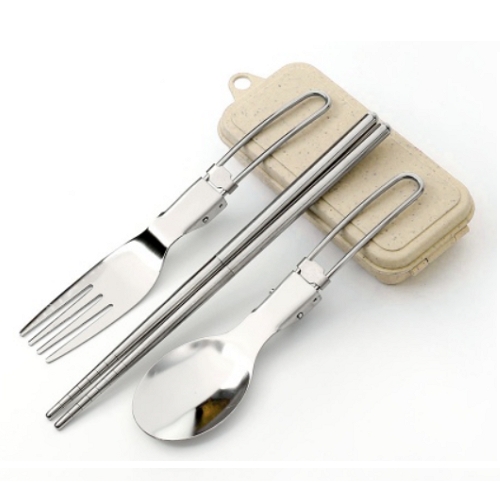 트리  하이캠핑 접이식 수저 포크 세트