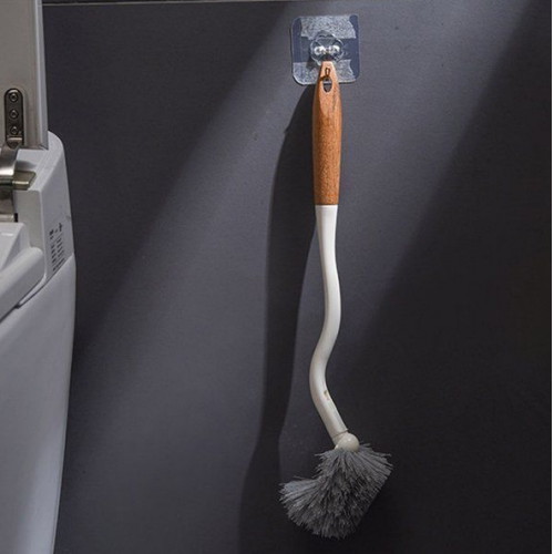 모나코올리브  나무 손잡이 변기청소솔