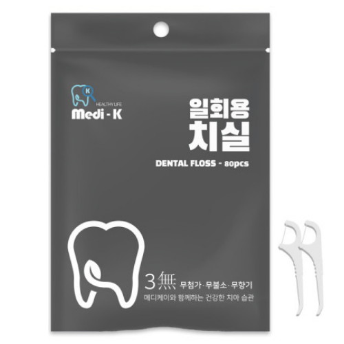 이월 메디케이 성인용 치실 80개