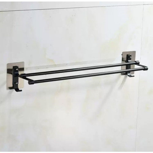 마켓플랜  슬림 2단 무타공 수건걸이