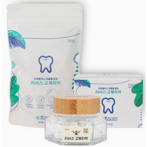 성원제약  리서스 고체치약 60정 + 리필용 250정
