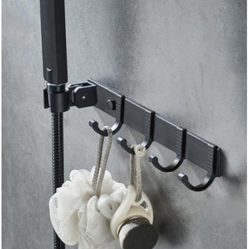 모나코올리브  메탈라인 올블랙 와이드 샤워기 거치대 MS-A5