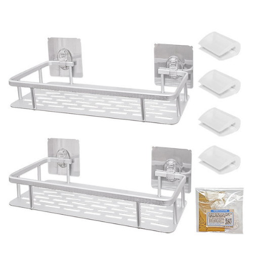 브리사 접착식 트윈 일자 욕실선반