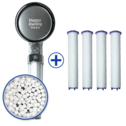 해피달링  미네랄 4단 필터샤워기