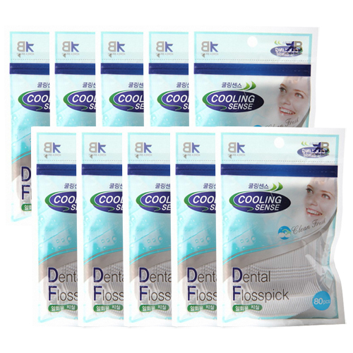 쿨링센스 일회용 치실 80개