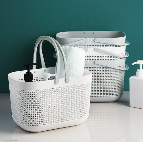 제이라이프  제인 라탄 패턴 욕실바구니