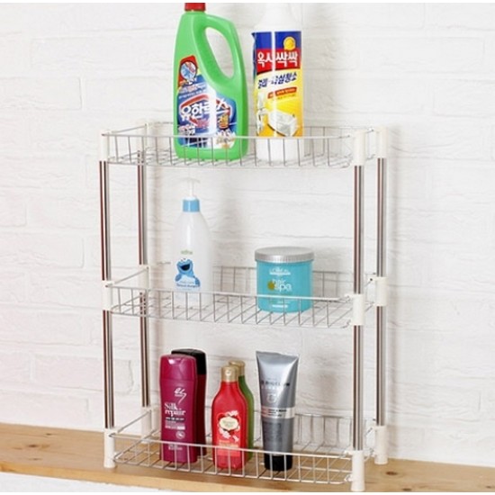 럭스  스텐 사각선반 3단