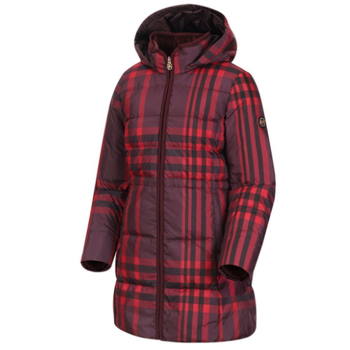 마코  체크패턴 덕다운 패딩 점퍼 MLW4DJ10